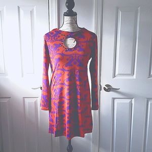 Purple and Red Dress